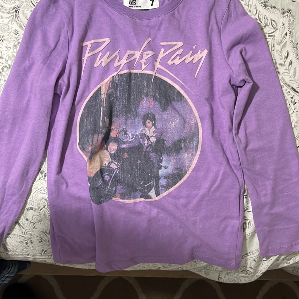 Lightly worn purple rain long sleeve